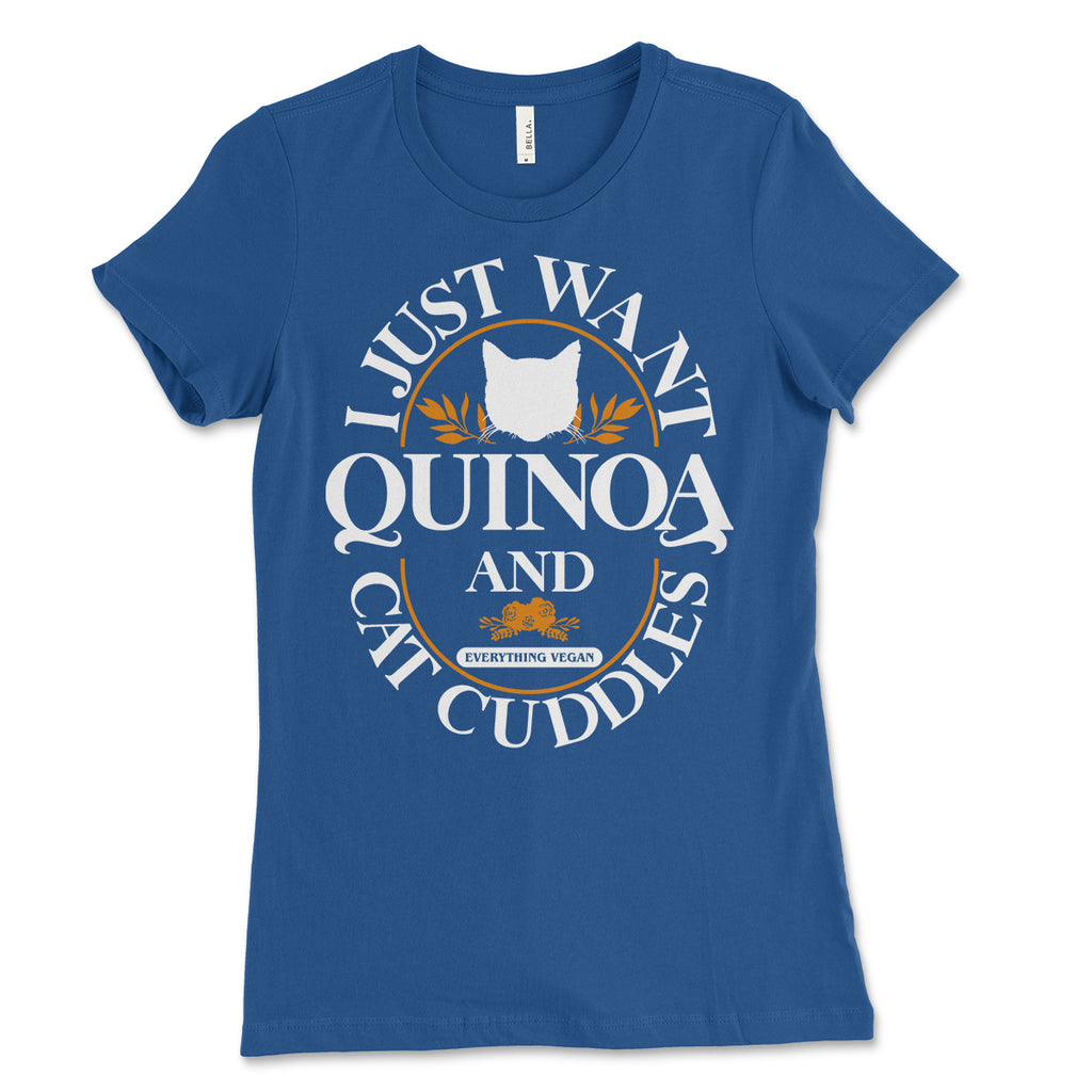Quinoa And Cat Cuddles Womens Tees