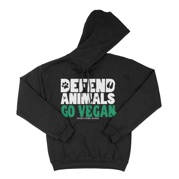 Defend Animals Go Vegan Hoodie