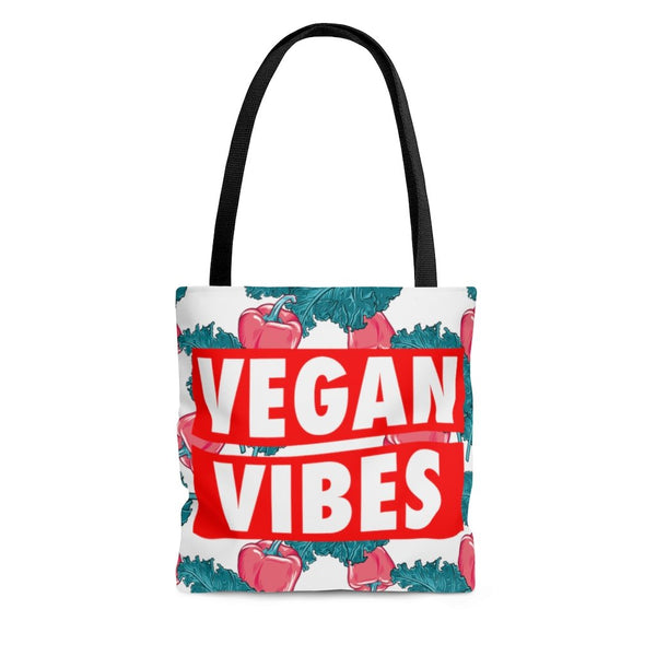 vegan vibes toe bag