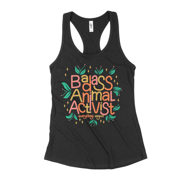 Badass Animal Activist Womens Tank Top