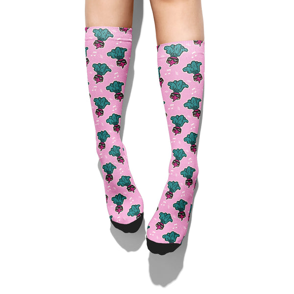 Cool Beets Calf Socks