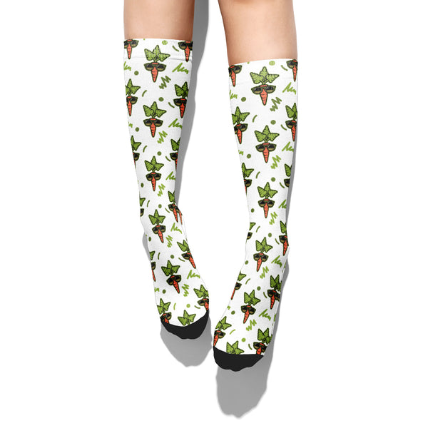 Cool Carrot Calf Socks