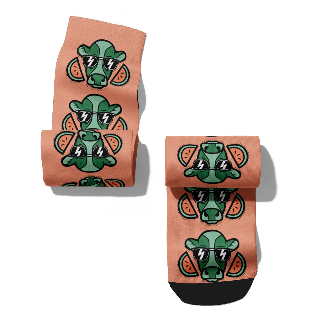 Cool Cow Crew Socks