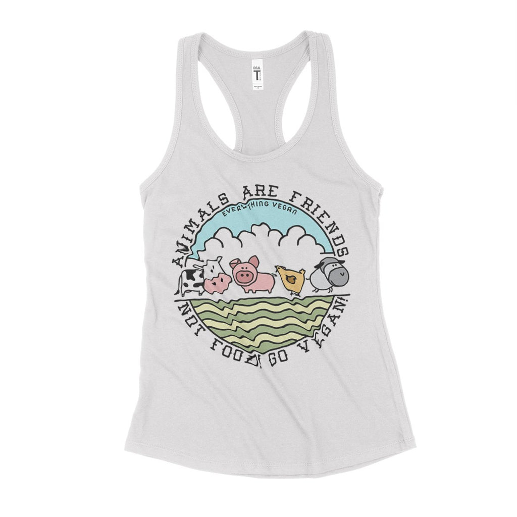Animals Are Friends Not Food Women's Tank