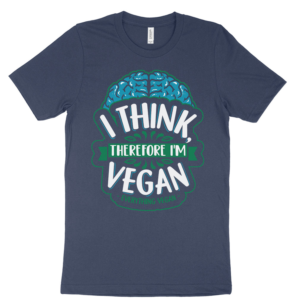 I Think Therefore I'm Vegan Tee Shirts