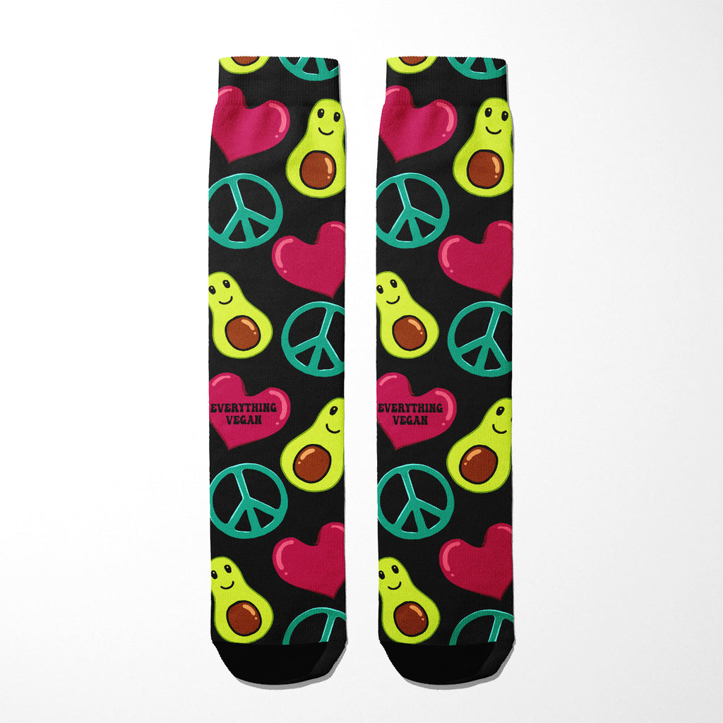 Peace Love Avocados Socks