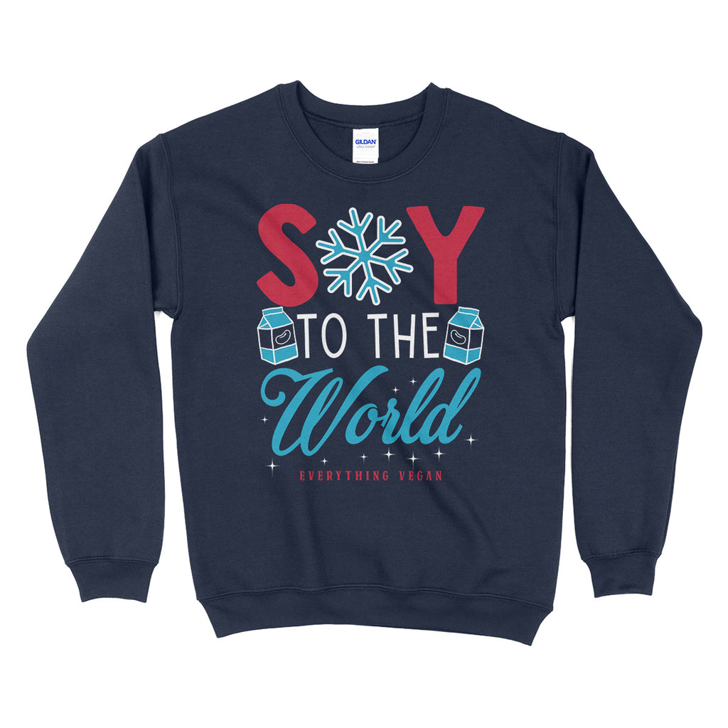 Soy To The World Sweater Navy