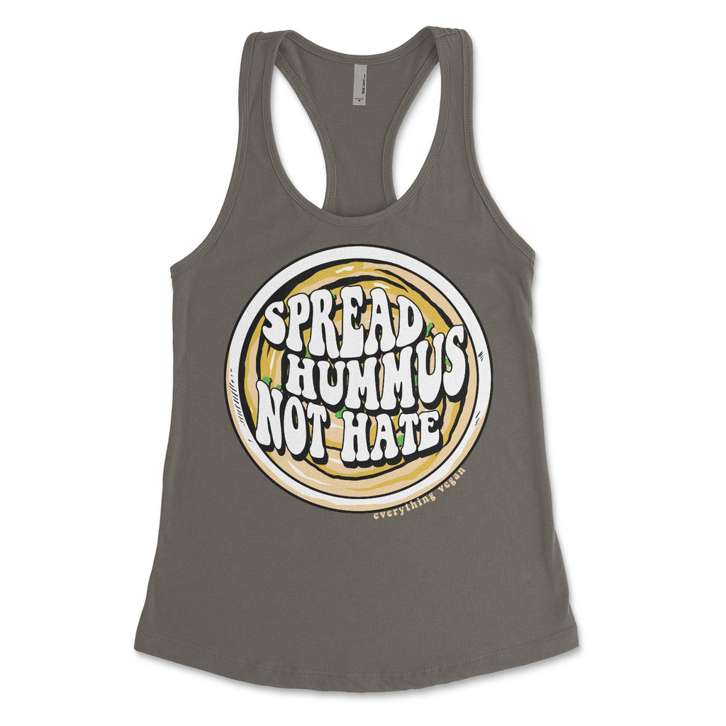 Spread Hummus Not Hate Women's Racerback Tank
