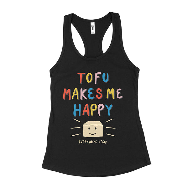 Tofu Makes Me Happy Women's Tanks