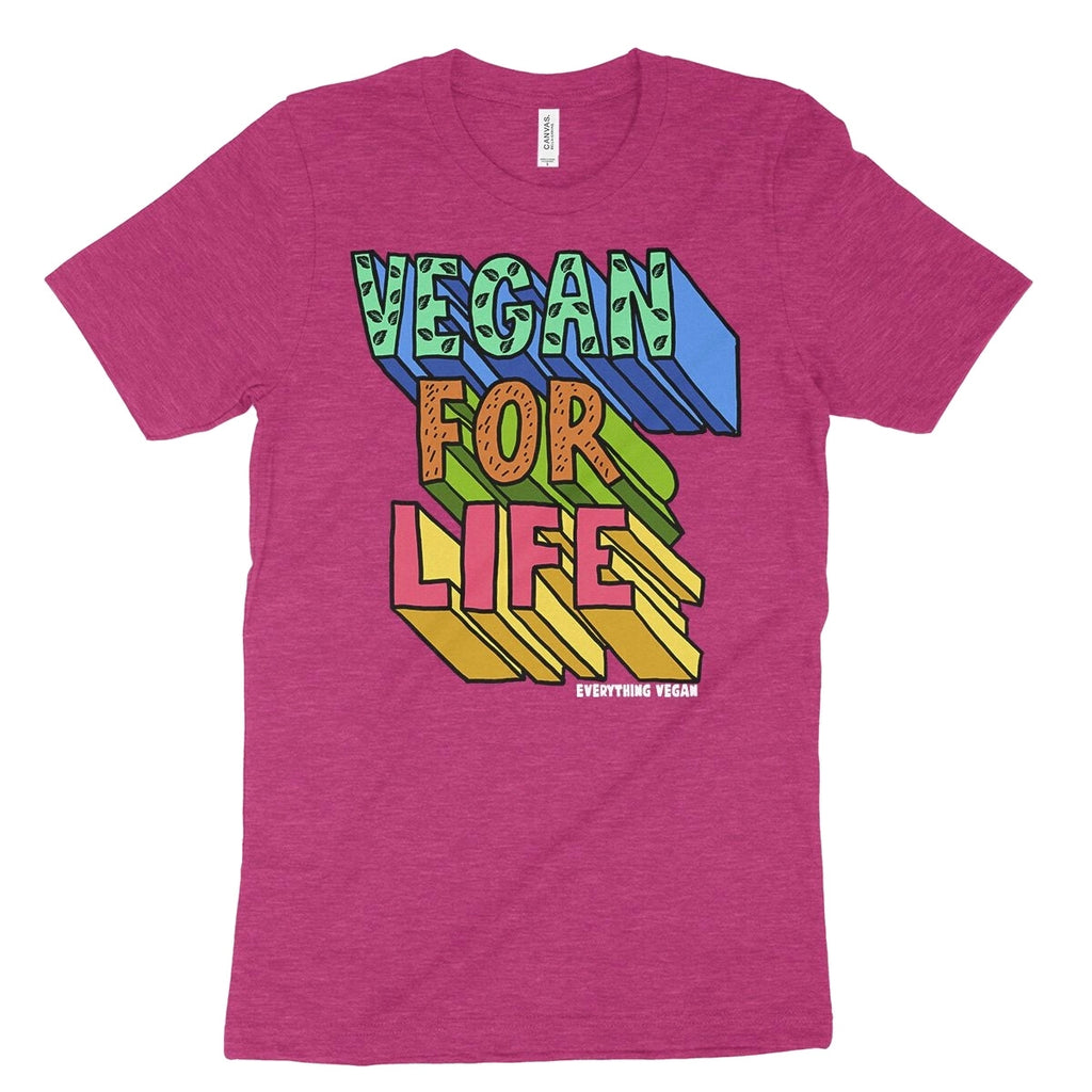 Vegan For Life Tee Shirt