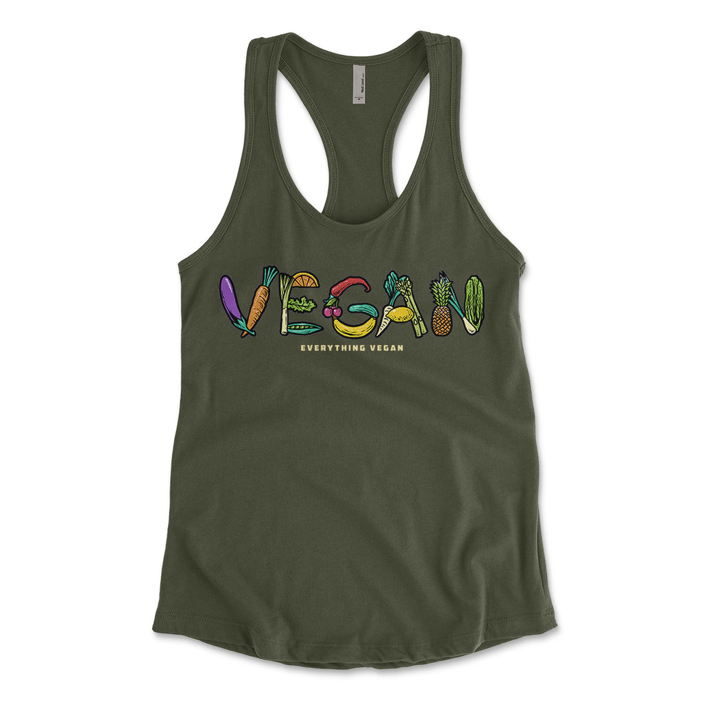Vegan Fruits And Veggies Women's Tanks