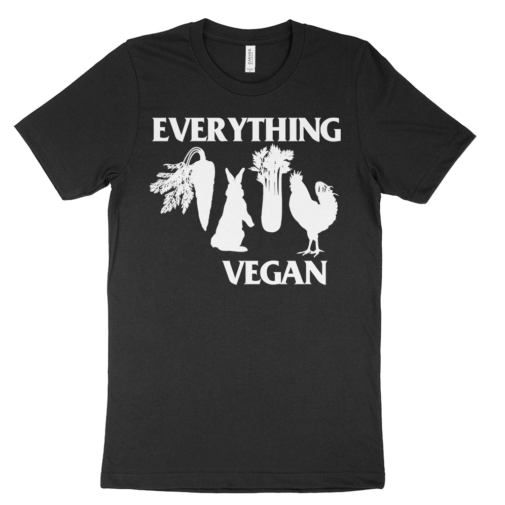 Everything Vegan Black Flag Parody Shirt