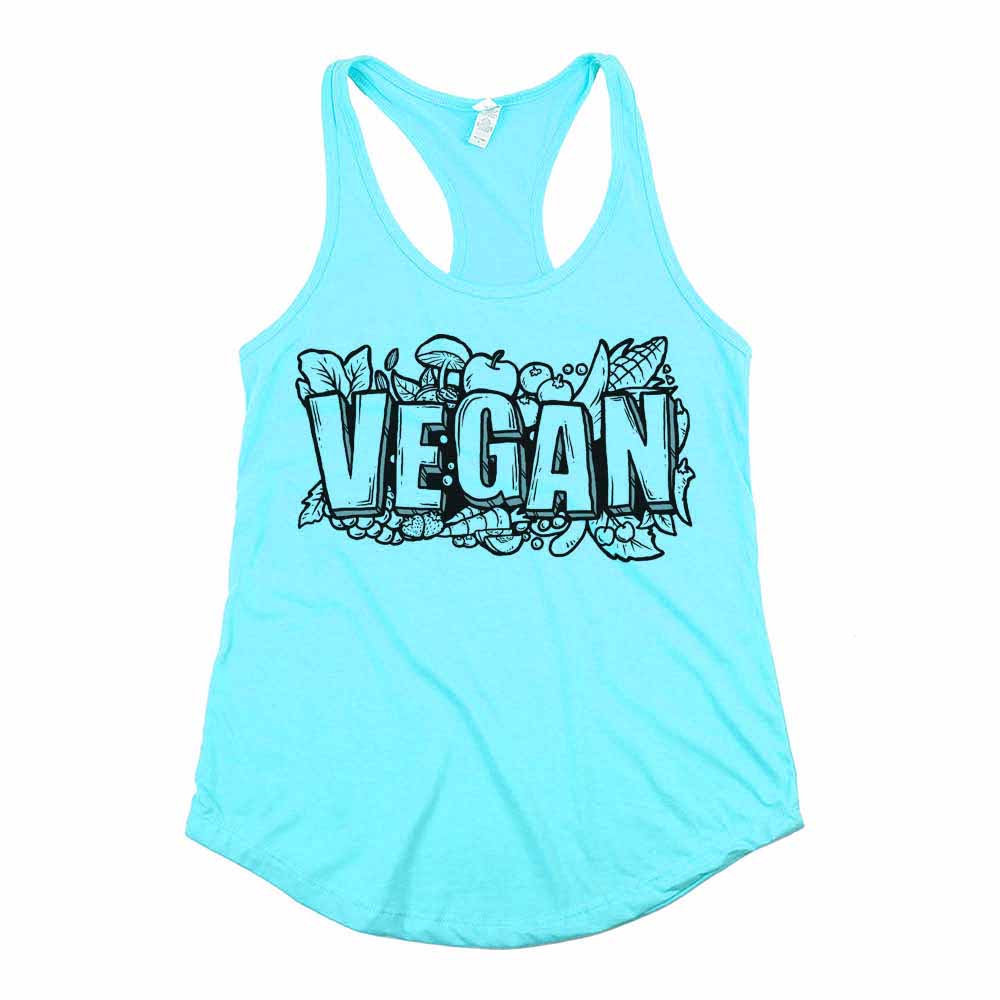 Vegan Women's Tank Top Aqua