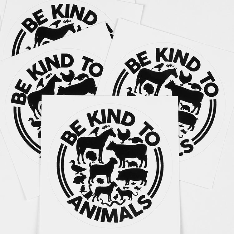 'Be Kind To Animals' Sticker