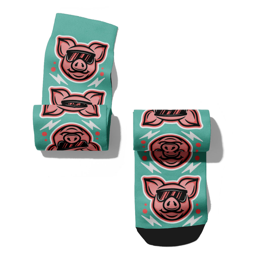 Cool Pigs Crew Socks