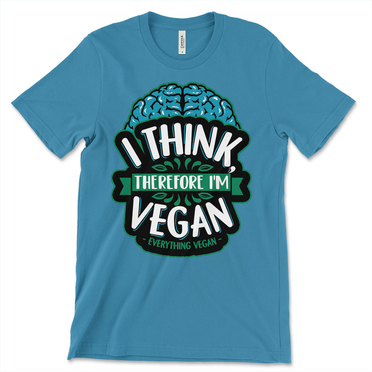 T-shirt Homme Vegan - Message "Don't Ask Why I'm Vegan" - Coton Préshrunk - Coupe Loose Fit - Neuf Sur Mesure