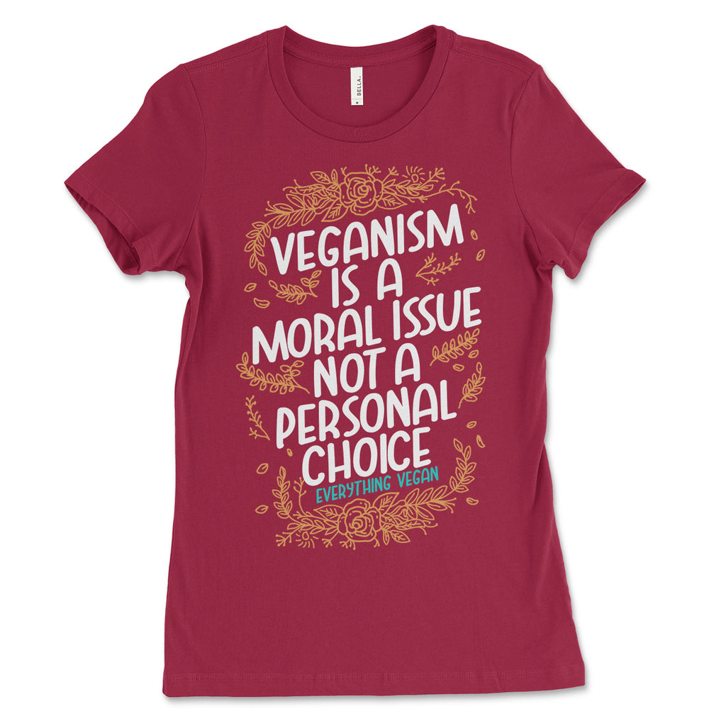 Moral Issue Personal Choice Womens Tee Shirt