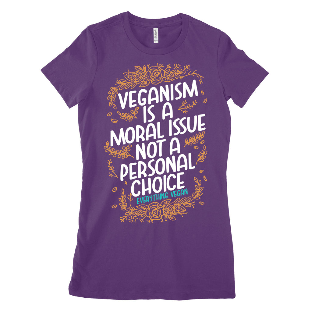 Moral Issue Personal Choice Womens Tee Shirts