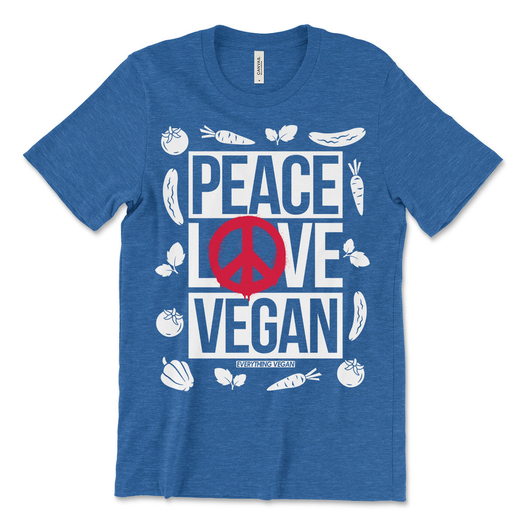 Peace Love Vegan Tee Shirt