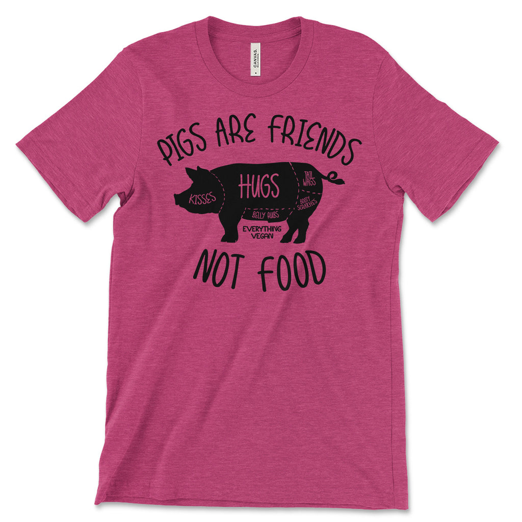 Pigs Are Friends Not Food Tee Shirt