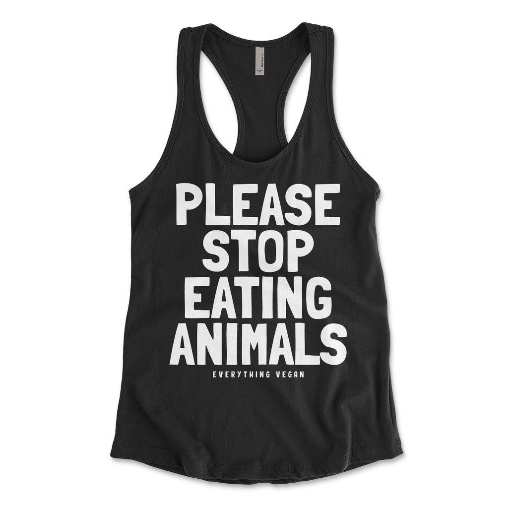 Please Stop Eating Animals Womens Tank