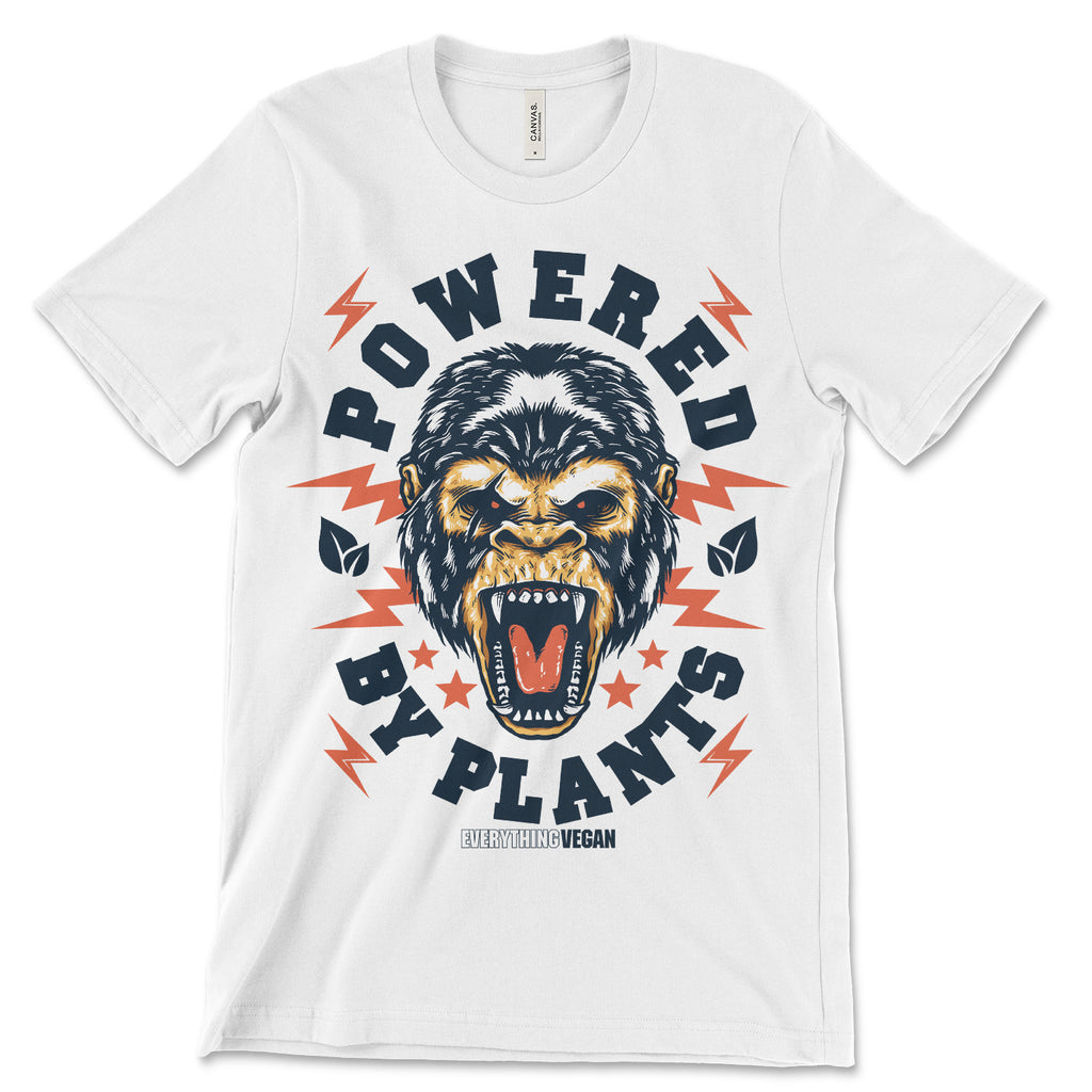 Powered by Plants Gorilla T Shirt