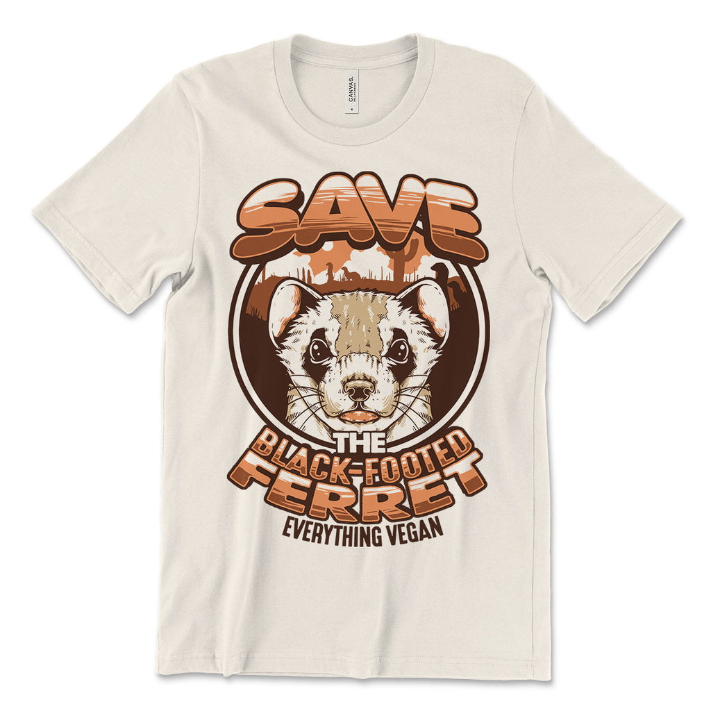 Save The Black Footed Ferret Tee Shirt
