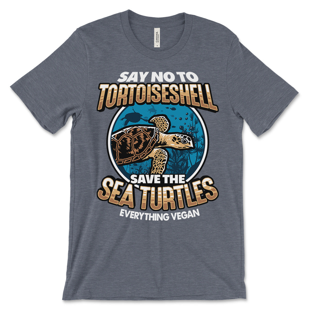 Say No To Tortoiseshell Save The Sea Turtles Shirt | Everything Vegan