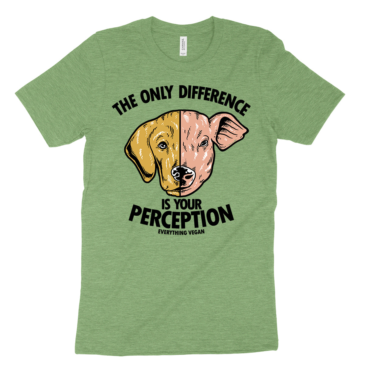 The Only Difference is Your Perception Shirt | Everything Vegan