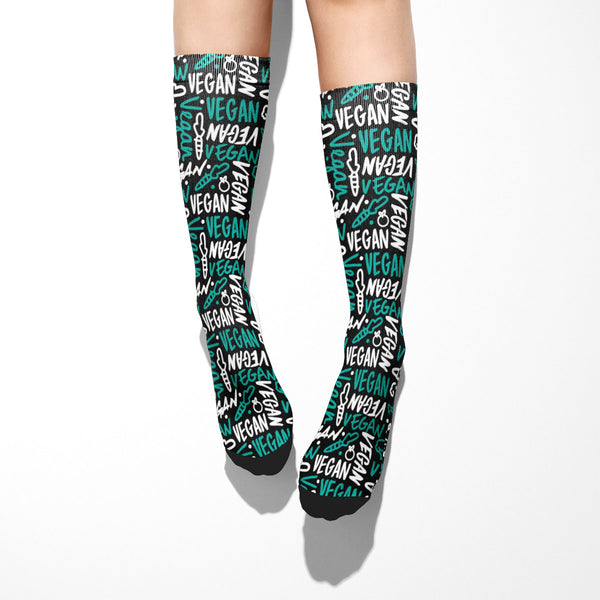 Vegan Sketch Calf Socks