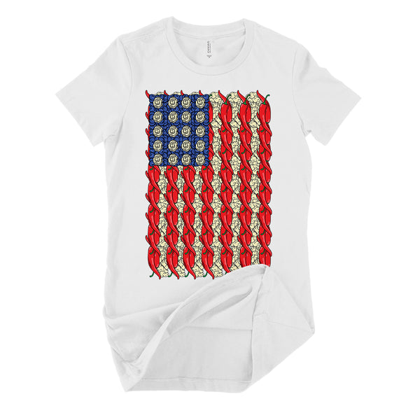 veggie flag womens shirt